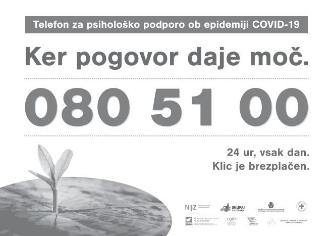 Telefon za psihološko podporo ob epidemiji COVID-19